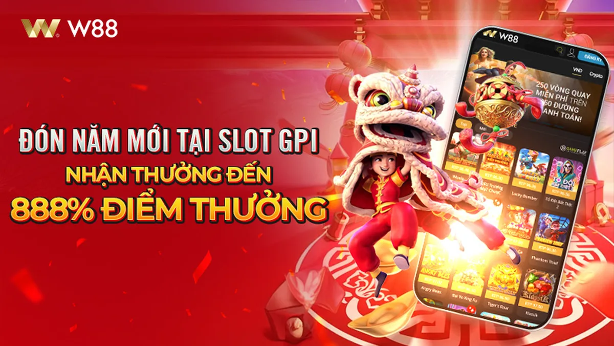 Đón Năm Mới – Gameplay Interactive Banner sự kiện Đón Năm Mới của W88 tặng 888 điểm thưởng tại sảnh Gameplay Interactive